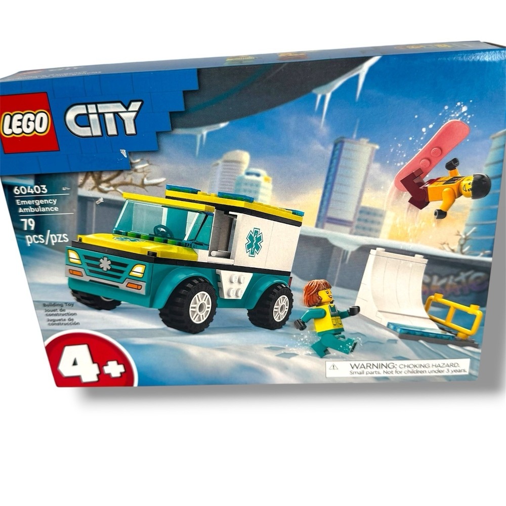 LEGO City 60403 Emergency Ambulance Set 79 PCS New Sealed Kids Toy 4+ RETIRED